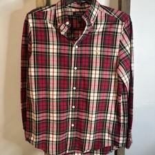 NWT: Polo By Ralph Lauren Boys Plaid Oxford Shirt L 14-16