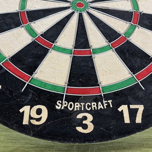 Vintage Sportcraft Player's Choice 18” Bristle Dartboard, Hand Wired Spider - Picture 5 of 21