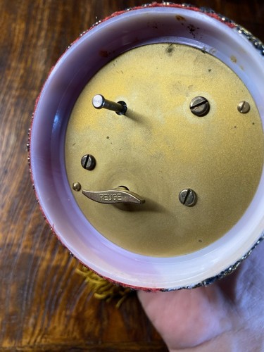 VTG Reuge Music Box Jingle Bells Cute Santa Made In Western Germany Reuge 4” - Picture 16 of 22