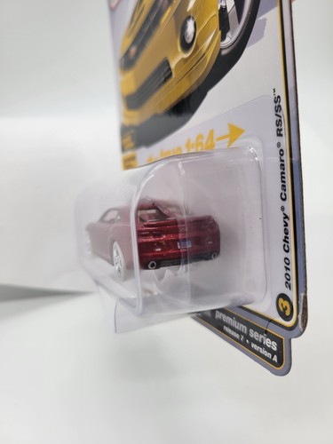 Auto World ULTRA RED 2010 Chevy Camaro RS/SS 1:64 Scale Diecast Die-Car 184A - 第 9/12 張圖片