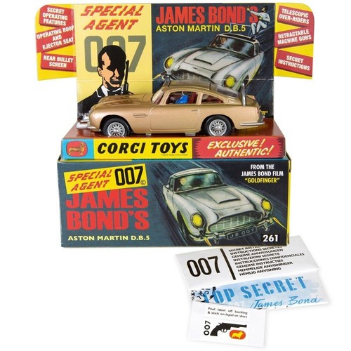 Corgi Model Club 261 - Aston Martin DB5 de James Bond en caja diecast car inc certificado de autenticidad