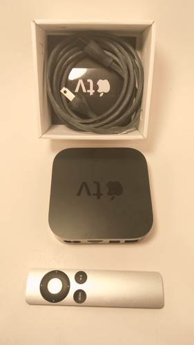 Apple TV (A1469-MD199LL/A) 1080P Media Streaming w/ Remote, Cable & Box - Picture 1 of 7