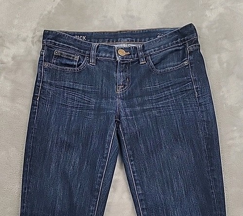 J. Crew Womens Ankle Toothpick Jeans Size 25 Measures 28x27 Dark Blue Wash - Picture 2 of 11