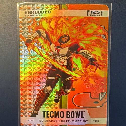 Bo Jackson Battle Arena Tecmo Bowl Shrouded C.J. Stroud EZ90 EZ Battlefoil Fire