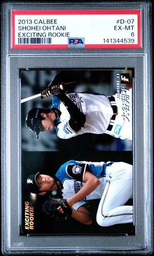 2013 Calbee Exciting rookie SHOHEI OHTANI Rookie PSA 6 #D-07