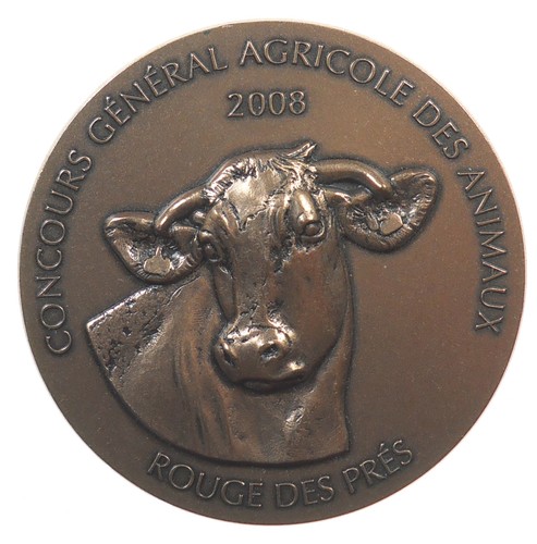 2008 Frankreich Kuh Apfelwein Presse CONCOURS GENERAL AGRICOLE DES ANIMAUX Bronze 61mm