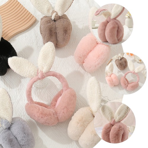 Orejeras de Invierno Calentador de Oreja Difuso Cálido Mantener Orejeras Cubierta de Oreja de Invierno para Mujer - Imagen 2 de 12