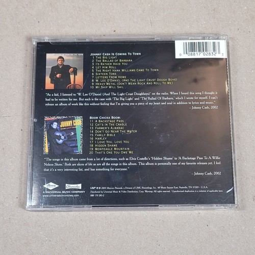 CD Johnny Cash is coming to town / Boom Chicka Boom - 20 Songs - 2003 - Bild 4 von 4