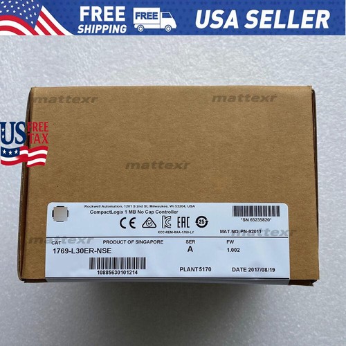 New 1769-L30ER-NSE Controller Ethernet Processor Module SPOT STOCK US Free Tax - Picture 1 of 7