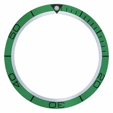 BEZEL INSERT FOR 44MM CASIO 200M MDV106-1AV ,106A WATCH DIVER ANALOG SPORT GREEN