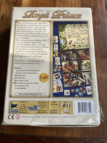 ROYAL PALACE Board Game - Rio Grande Games 2008  NEU EINGESCHWEISST - Bild 2 von 3