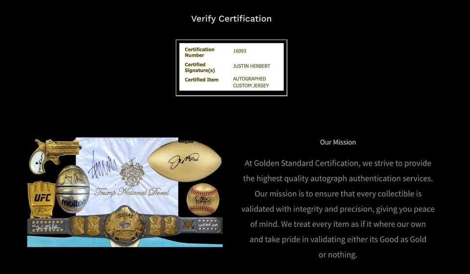 JUSTIN HERBERT Signed Jersey XL CHARGERS Autograph w/COA (GOLDEN) + FREE SHIP! - Image 3 of 3