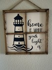 Lighthouse Picture Farmhouse Decor Home Is Where Your Light Is