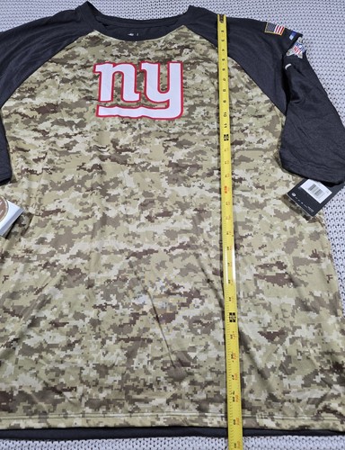 Nike New York Giants Salute To Service Shirt Men's XXL 3/4 Sleeve Camo Dri-Fit - Picture 11 of 12