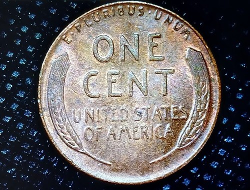 1955 Lincoln Wheat Cent With A Retained Cud Die Break RCD-1C-1955-19 - Picture 9 of 14