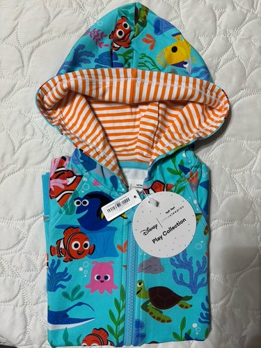 NWT - Little Sleepies Disney’s Nemo’s Reef Hooded Zip Size 10 - Sold Out Hoodie - Picture 4 of 4