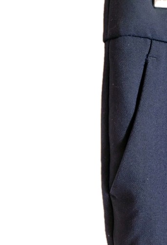 Pantalones al tobillo Talbots Hampshire para mujer talla 8 azul marino pierna recta oficina ropa de carrera - Imagen 2 de 11