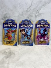 Disney- LORCANA- “Into the Inklands” (ART SET) 3 Sleeved Booster Packs- NEW LR9