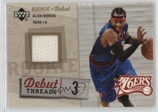 2005-06 Upper Deck Rookie Debut Debut Threads Allen Iverson #DT-AI HOF