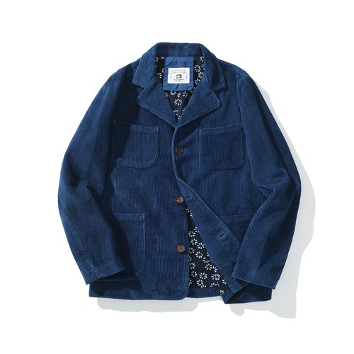Indigo Färben Kendo Sashiko Anzug Mantel Herren Vintage Freizeit Arbeitsjacke Top - Bild 15 von 20