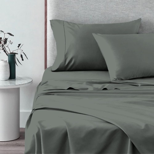 Sábanas puras 100 % algodón divididas tamaño king, 600 hilos algodón grapado largo... - Imagen 1 de 7