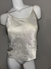 Vintage The Lingerie Collection Satin Floral Camisole Top Size Small