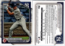 BP-79 George Lombard Jr.  New York Yankees  2024 Bowman 1st Paper   QTY