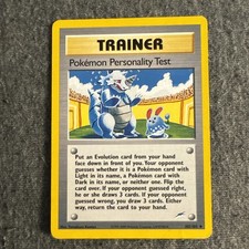 Pokemon Personality Test - 102/105 - Uncommon - Unlimited Edition Vintage