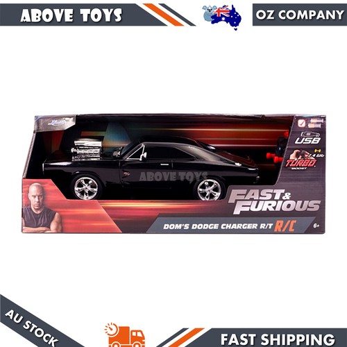 Jada 1:16 Scale Fast & Furious Dom's 1970 Dodge Charger R/T Remote Control Model - Picture 2 of 8