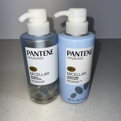 Set Pantene Pro V Blends Micellar Shampoo and Conditioner 10.1 Ounce Each Pump