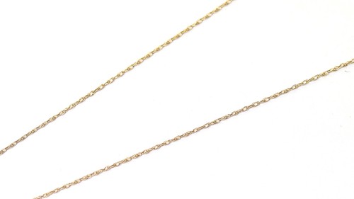 Oro Amarillo 14k Mamá Hija Corazón Rosa Doble Collar Cadena 1.9g 18" Estate - Imagen 3 de 8