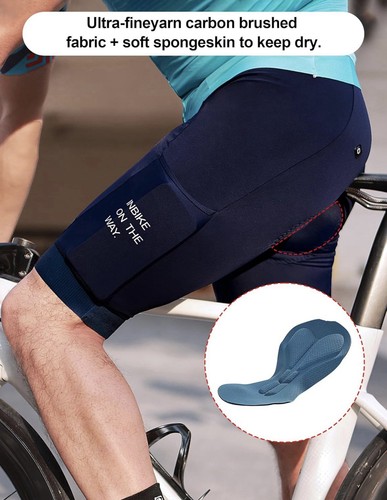 INBIKE Herren Fahrradhose Radhose Radlerhose gepolstert blau Größe M neu - Bild 4 von 6