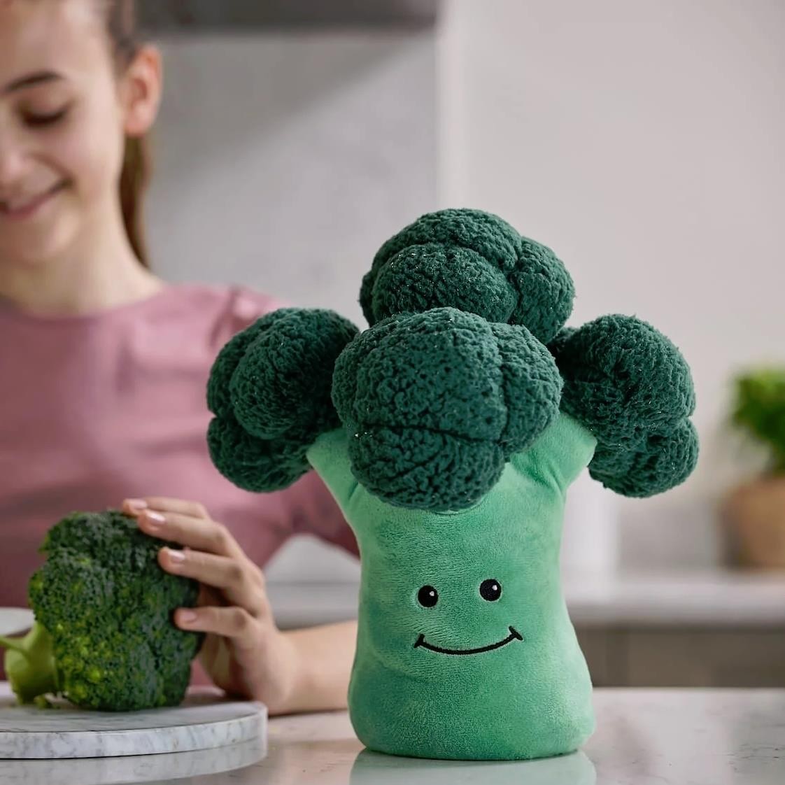 Microwavable Heatable Hot Cold Heat Pack Soft Toys Broccoli Lavender Scented