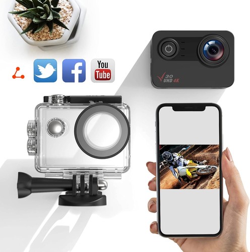 Campark 4K Action Camera 20MP WiFi Sports Touch Screen EIS Waterproof Camcorder - Picture 7 of 9