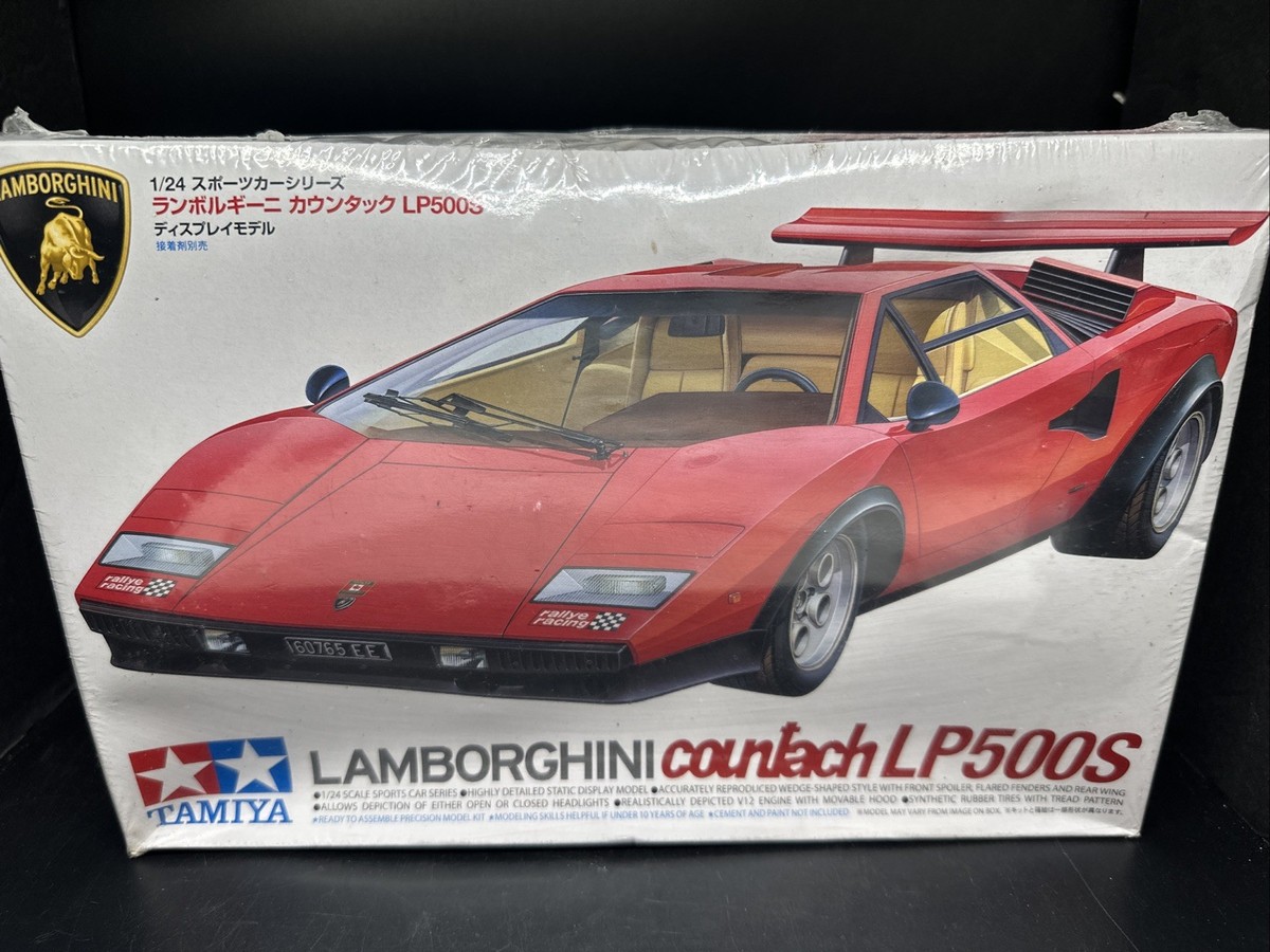 自動車 Tamiya 1/24 Lamborghini Countach Tamiya 1:24 Lamborghini Countach LP500S Sports Car Model Kit