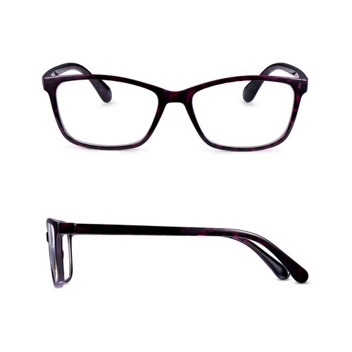 3 Pack - Read Optics Purple Tortoiseshell Rectangular Reading Glasses For Women - Picture 7 of 14