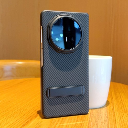 For Honor Magic V5, Luxury Carbon Fiber Smart Flip Leather KickStand Case Cover - Picture 2 of 13