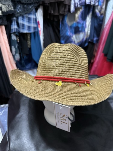 Strandhut Goldschimmer mit Charms am Band - Bild 7 von 8