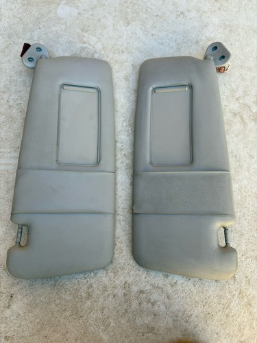 BMW E46 Coupe Gray Headliner Trim kit set Sun Visors Lights Grab Handles OEM - Bild 18 von 20