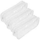 3 Pcs Clear Multi Functional Pencil Bags Portable Pen Storage Cases for Exams
