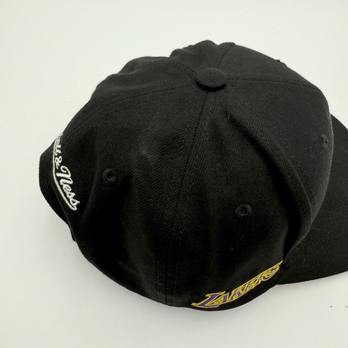 Gorra Mitchell Ness Los Angeles Lakers OSFM Negra NBA Snapback Gorra Ajustable - Imagen 7 de 11