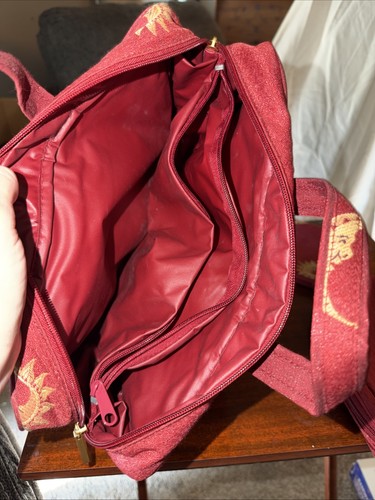 Borsa donna senza marchio con astuccio trucco e portamonete luna sole marrone. Elegante  - Foto 5 di 7