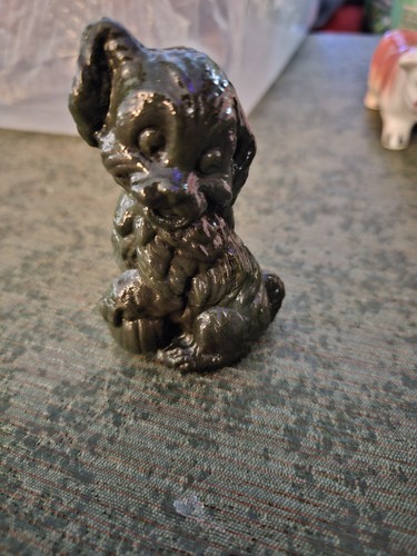 Vintage BOYD GLAS SKIPPY DER HUND dunkelgrün gemarkt - Bild 2 von 7