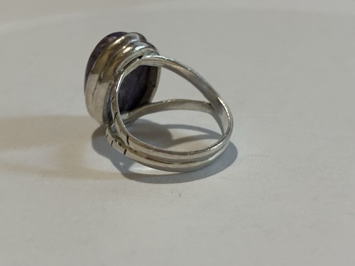 Ring Sterlingsilber und ovaler Amethyst in Größe 4,25 - Bild 7 von 12