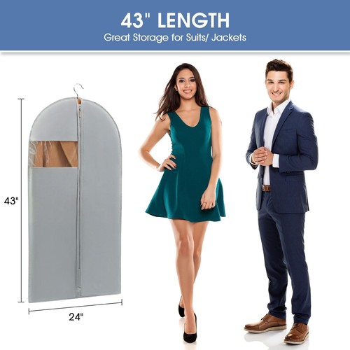 43" Garment Bag, Mens Suit Bags for Closet Storage and Travel, Garment Bags f... - Picture 2 of 6
