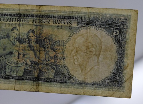 Turkey Banknote 5 Lira 1952 & 1959 (Lot 5 pieces) - Picture 7 of 7