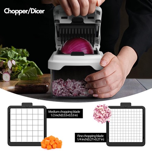 Vegetable Chopper With Container, Multifunctional Food Chopper Onion & Vegeta... - Picture 2 of 6