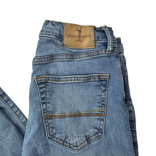 Abercrombie Kids Girls Size 15 16 High Rise Straight Adjustable Waist Jeans - Picture 18 of 24