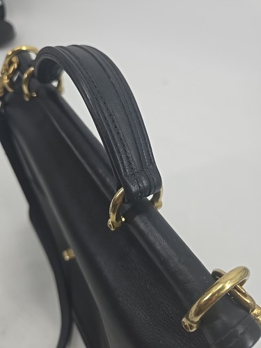 Vintage Coach Willis Umhängetasche schwarz Leder D62-9927 selten - Bild 7 von 24