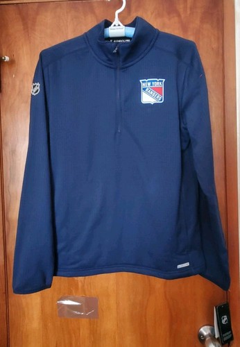 Herren Fanatics Navy New York Rangers Big & Tall Authentic Pro Viertel-Reißverschluss Top - Bild 4 von 10